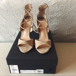 Tony Bianco Karim Heel in Coyote Kid Suede